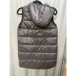 Urban Republic Vest Women's M(10/12) Silver Hoodie Full Zip Sleeveless C6 Photo 3