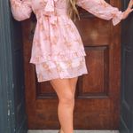 Amazon Pink Floral Dress Photo 2
