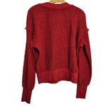 Anthropologie  t.la Zuri Fringed V-Neck Sweatshirt, Size Medium, New with Tag Photo 8