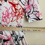 Badgley Mischka NWOT  Vaca‎ cocktail floral print shirt midi dress Photo 13