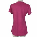 Nike pink Dri-Fit tee, Women's small V-neck athletic workout t-shirt Photo 3