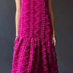 Maeve Anthropologie  Blythe‎ textured midi dress rose pink XS Photo 0