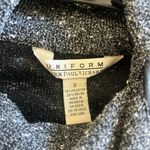 Vintage John Paul Richard Black Speckled Long Sleeve High Neck Top 90s Sweater S Photo 2