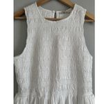 Madewell NWD Melody Bubble Hem Smocked Midi Dress White Size Medium Photo 5