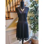 Love Squared  Women's 2x Plus Size V Neck Lace Dress, Black, $59, NWT Photo 9