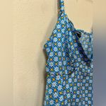 Wild Fable  Pastel Blue Floral Cropped Hankerchief Tank Top Size Medium Photo 3