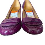 Coach  Colby Purple Patent Leather Heels size 9 Photo 3