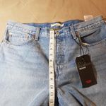 Levi's  Womens Wedgie Frayed Jeans Size 32 Blue Denim Button Fly NWT High Waist Photo 14