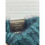 NOBLE WILDE Women's‎ Blue Fingerless Fuzzy Gloves Photo 3