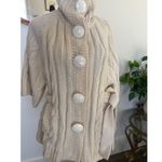 JLO by Jennifer Lopez Cream Cable Knit Button Up Cardigan Sweater Medium Photo 1