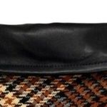 Houndstooth Plaid Tweed Shacket Jacket Womens Large Faux Leather Trim Clueless Brown Photo 10