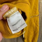 LF Los Angeles Golden Yellow Zipper Dolman Cropped Sweater Oversized Small Photo 6