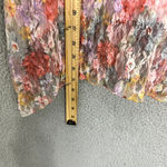 Allison Brittney Vintage Y2K Mini Dress Women Medium Pink Floral Beaded Mesh Sheer Fairy Ethereal Photo 6