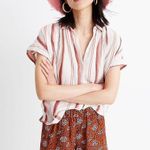 Madewell Woman’s Drapey Pull-On Shorts in Warm Paisley Size Medium Photo 0