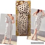DO+BE One shoulder Polka dot midi dress size M Photo 6