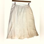 VTG 80’s New York Saint Pierre 100% SILK Blouse Skirt Set Ivory Sz. 8 Business Photo 4