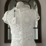Milly  Chloe 3-D Lace Dress in White, Size 2 New w/Tag Retail $395 Photo 9
