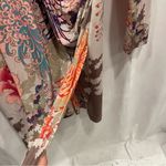 Hale Bob Gorgeous  floral ruched vneck long sleeve midi dress jersey Photo 2