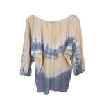 Club Monaco Fairy Boho Silk Tie Dye Blouse Small Earthy Lagenlook Whimsical Photo 2