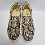 Bamboo Womens Snakeskin Platform Slip On Sneakers Shoe Size 8.5 Photo 2