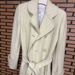 Banana Republic Banana Republic Lime Green And White Wool Blend Trench Coat Size XS Photo 1