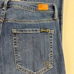 Seven7  Step Fray Raw Hem Mid Rise Crop Fashion Jeans Medium Wash Size 4 Photo 7