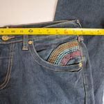 Baby Phat Y2K  Jeans Size 15‎ Rainbow Pocket Flap Embroidered Bootcut Denim Photo 5
