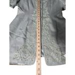 Badgley Mischka NWT Vintage Sz 8 Dress Suit Skirt Jacquard Deadstock Green #O6-8 Photo 9