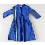 Tuckernuck Women's Navy Blue Cotton Royal Shirt Dress Mini Length Size S Preppy Photo 14