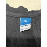 Old Navy  Black Long Sleeve Ruffle Neckline Blouse‎ Top Womens XL Photo 4