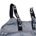 Bebe Women’s heather gray black logo sports bra size xs Photo 3