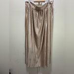 Anthropologie Sabina Musayev Cream Midi Skirt 14 Silver Photo 2