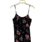 American Eagle Outfitters Floral Maxi Dress Spaghetti Strap Black size 4 Photo 2