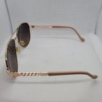 Jessica Simpson Pink & Gold Aviator Sunglasses Photo 5