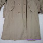 Vintage Charles Klein *flawed" womens trench coat double breasted, size 6 Brown Photo 3