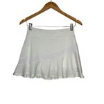 CAMEL CROWN Athletic Tennis Skirt White Mesh Skort Pocket Women Size Small Photo 3