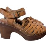 New b.o.c Gweneth Woodgrain Platform Sandal Women’s Size 9M Tan Photo 5