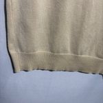 Liz Claiborne VTG Collection Butter Yellow Silk Blend Square Neck Knit Tank L Photo 3