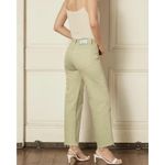 Boyish The Kirby High Rise Straight Jeans in El Cielo Green Crop Raw Hem 29 Photo 4
