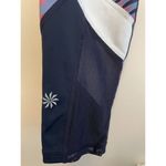 Athleta  Electra Sonar‎ 7/8 Pink Blue Mesh Leggings Size XS Activewear Zip Pocket Photo 3
