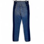 Derek Lam 10 Crosby Kate Colorblocked High Waist Straight Leg Jeans Sz 24 Photo 2