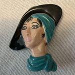 Vintage 80s sophisticated lady brooch Photo 2