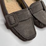 UGG  Retreat 5767 Gray Suede Leather Fur-lined Buckle Loafers S-456 Sz 7.5 Photo 1