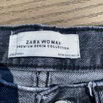 ZARA  dark wash grey black size 2 26 mom jeans high waisted Photo 3