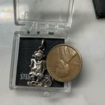 VTG 90s soccer Player Boy Charm Cartoon Look 925 Sterling Silver NWT Photo 2