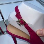 Thalia Sodi  Womens Pink 1" Platform Signature Heart Hardware Padded Adjustable S Photo 3