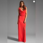 BCBGeneration BCBGMAXAZRIA Cowl Neck Maxi Dress Bright Poppy Size XXS Photo 1