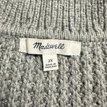 Madewell Waffle-Knit Henley Sweater Womens Plus 2X Cotton Wool Gray Long Sleeve Photo 4