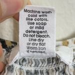 Japna  White Animal Spotted Smocked Sleeveless Tank Top Blouse Photo 4