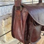 Women Vintage Leather Saddle ,Messenger Brown Leather Messenger Cross Body Bag Photo 13